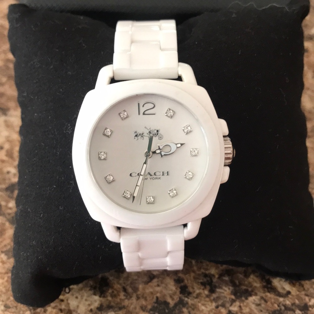 Beautiful diamond Coach watch